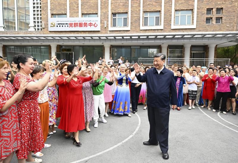 China’s Xi, in Xinjiang, signals no change to Uyghur policy