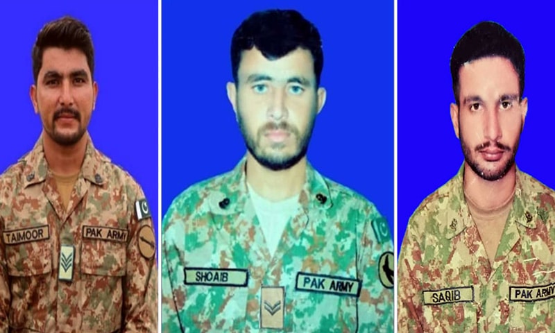 3 soldiers martyred in N. Waziristan during gun battle with terrorists from Afghanistan