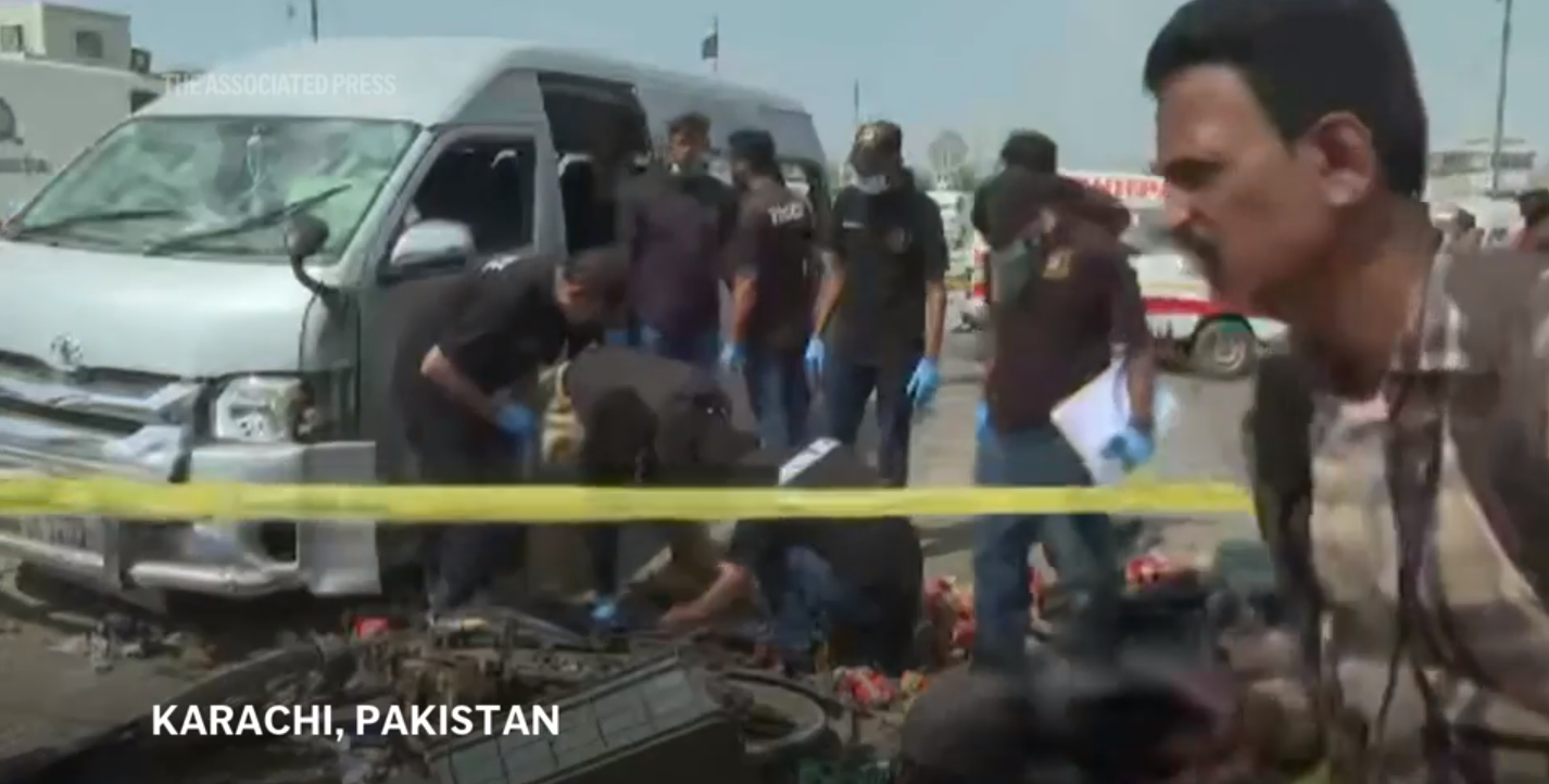 5 Japanese workers narrowly escape suicide bombing that targeted their vehicle in Pakistan