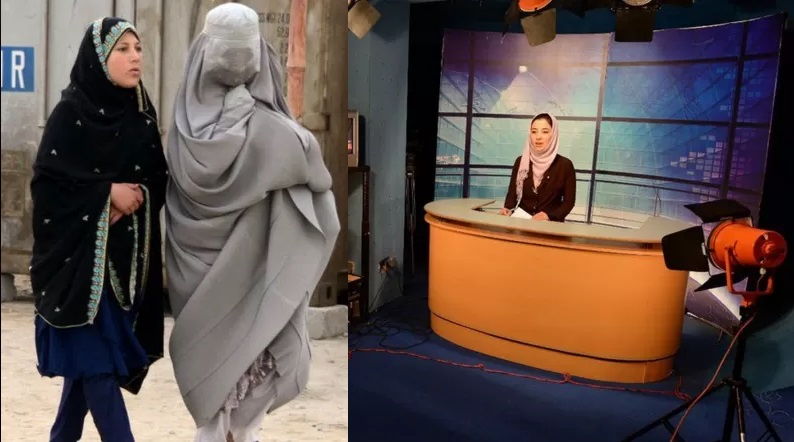 Afghanistan's female TV presenters must cover their faces, say Taliban