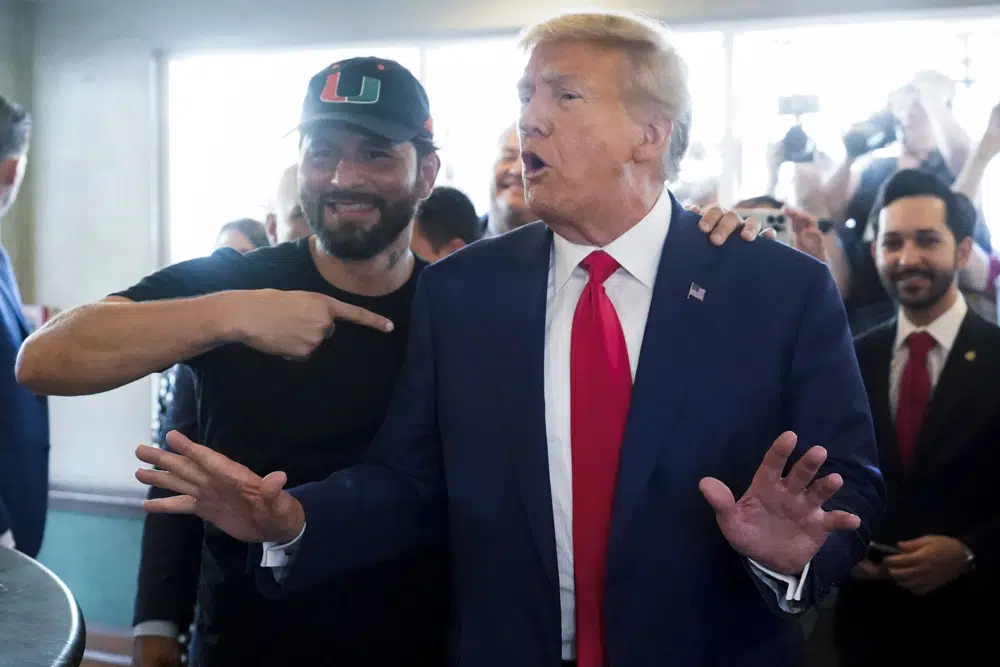 Despite serious legal threat, Trump turns day in court into a campaign event