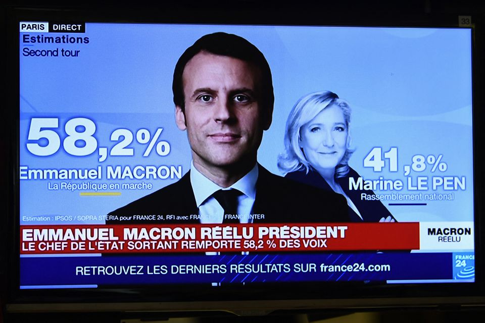 France's Macron beats Le Pen to win second term