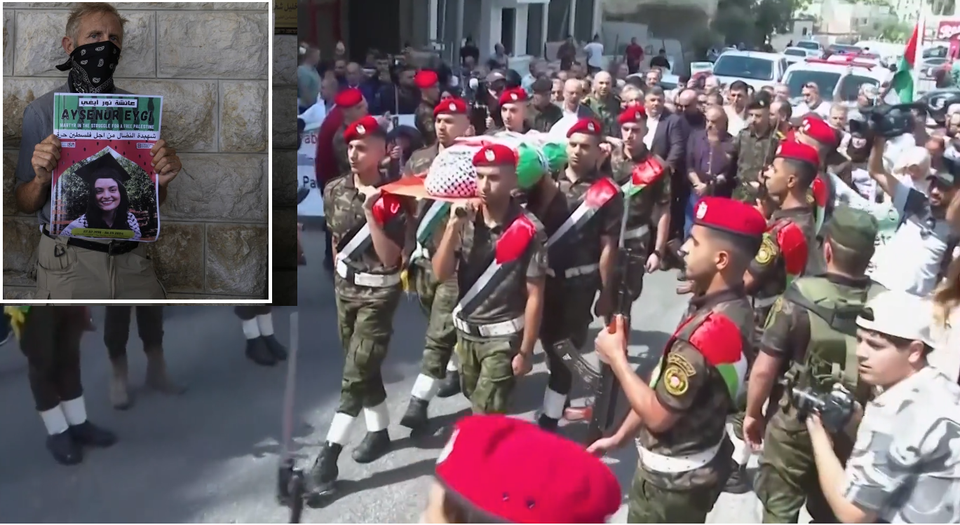 Funeral held for an American activist a witness says was shot dead by Israeli troops