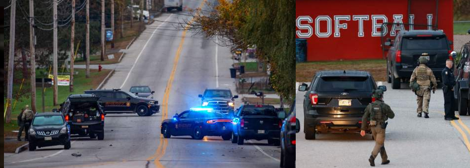 Maine towns are locked down and search is on for shooter who killed at least 16 people and escaped